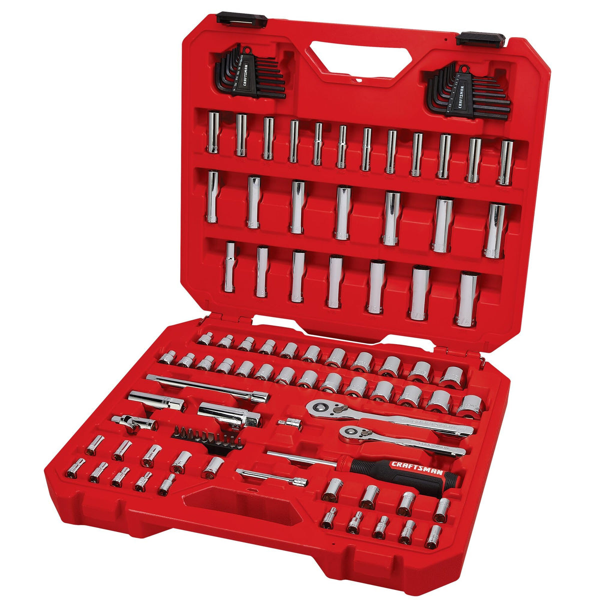 105 Pcs Standard and Metric Mechanics Tool Set with Case A733362