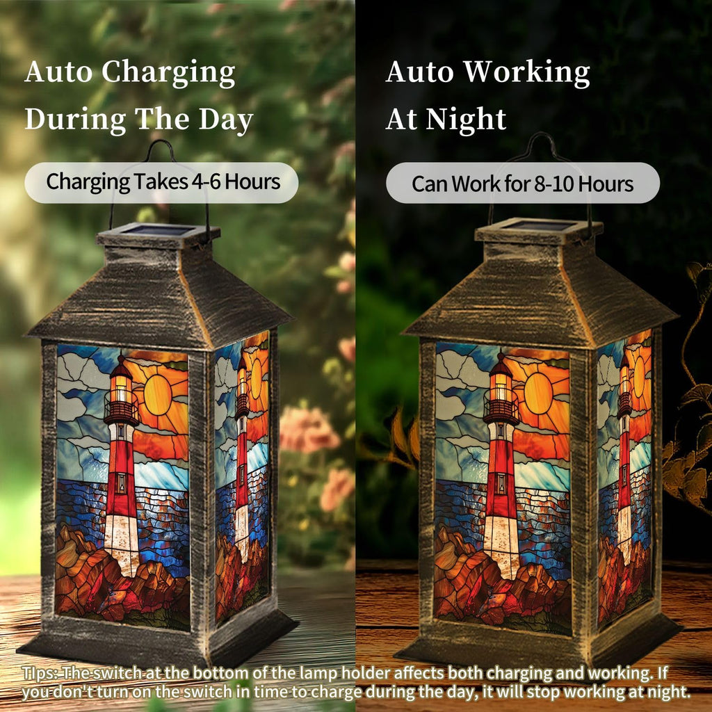 Solar Powered Waterproof Hanging Lantern Y38064