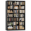 86" Triple Wide Black Bookshelf and Bookcase Q801164