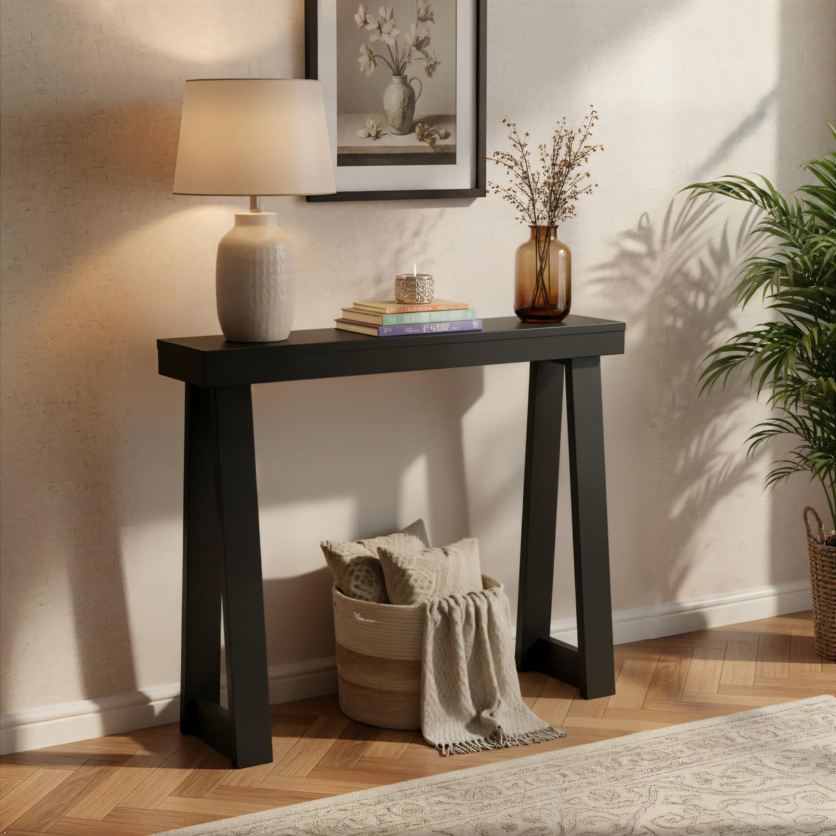 Black Console Table S393425