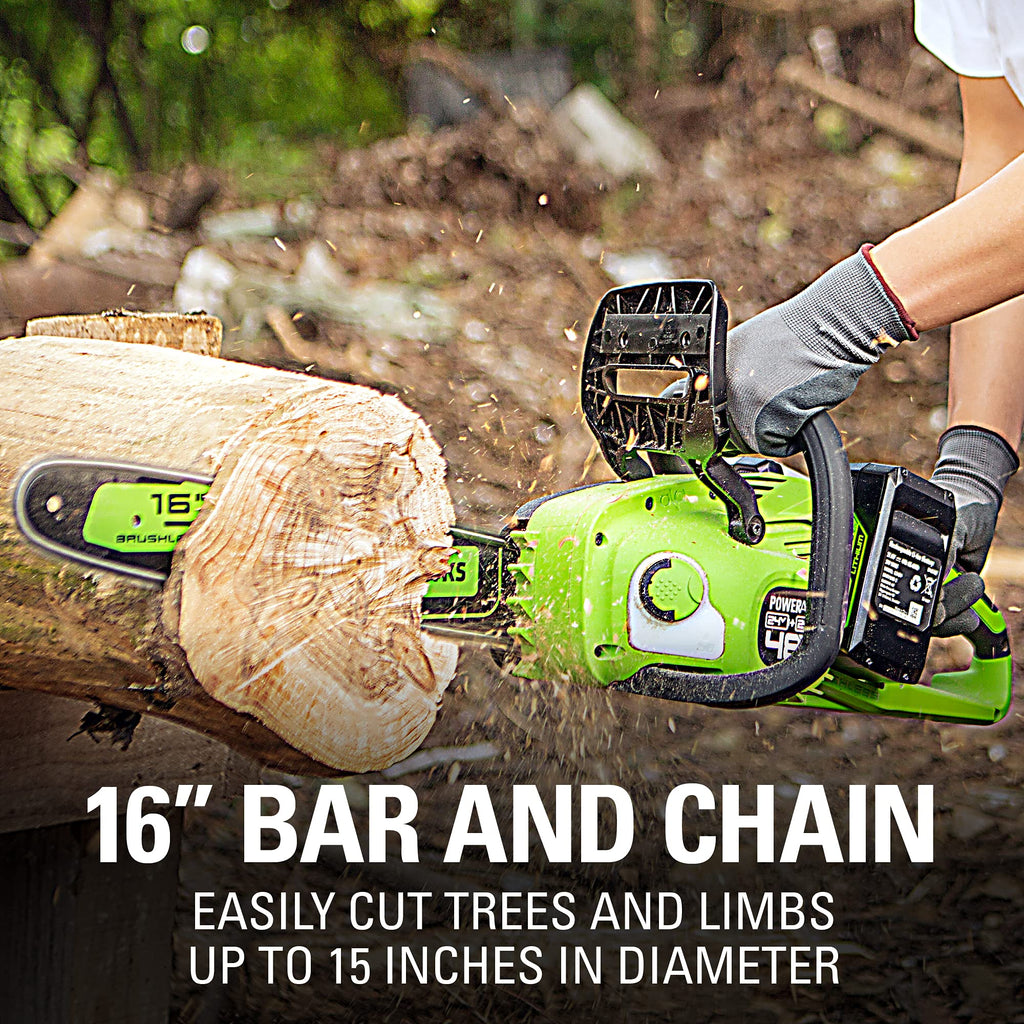 48V 16 in Cordless Electric Chainsaw F886584