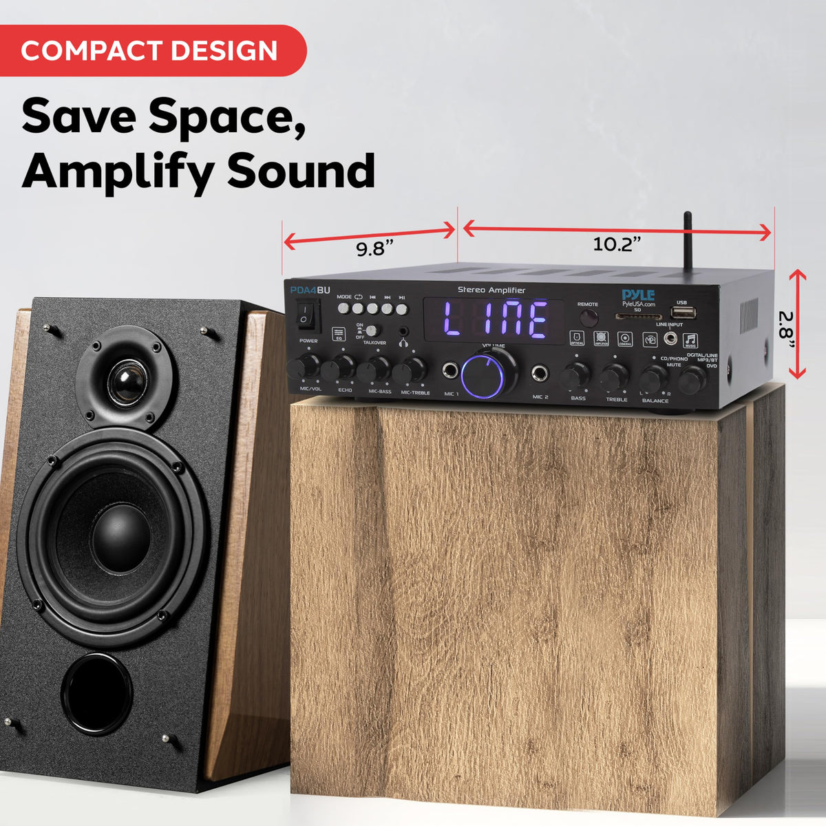 200W Multi-Channel Home Stereo Amplifier P5458