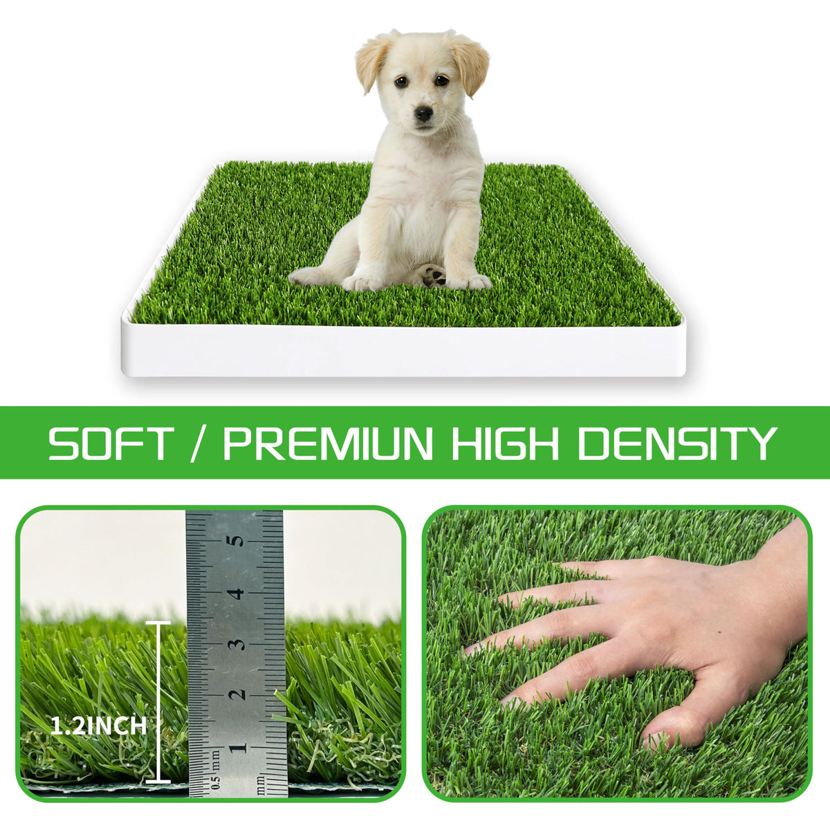 Indoor Fake Grass Pad with Tray N20057