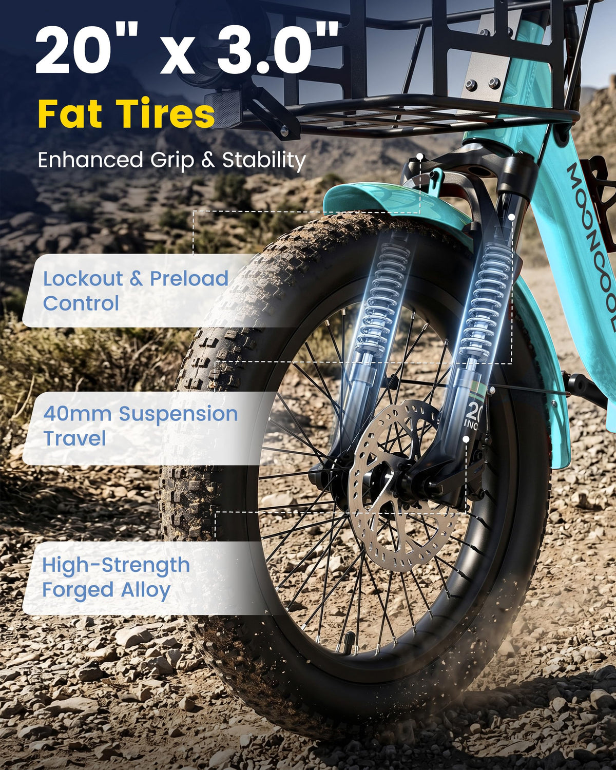 Electric Tricycle for Adults, 500W 20" Fat Tire Folding Trike C3094