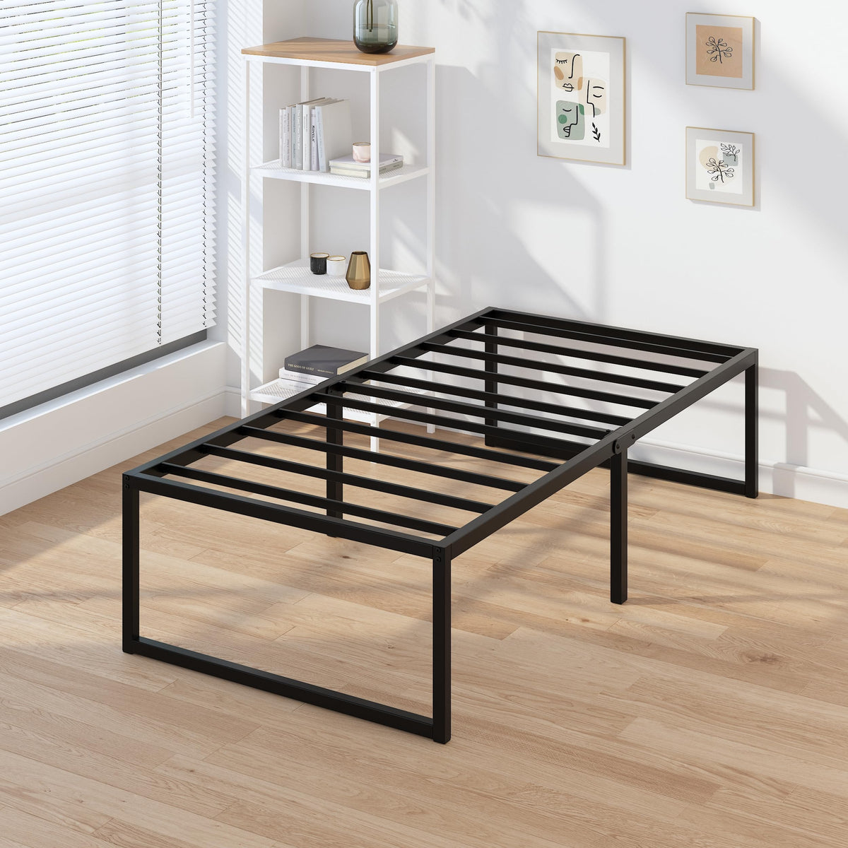 18 Inch Narrow Twin Metal Bed Frame U240