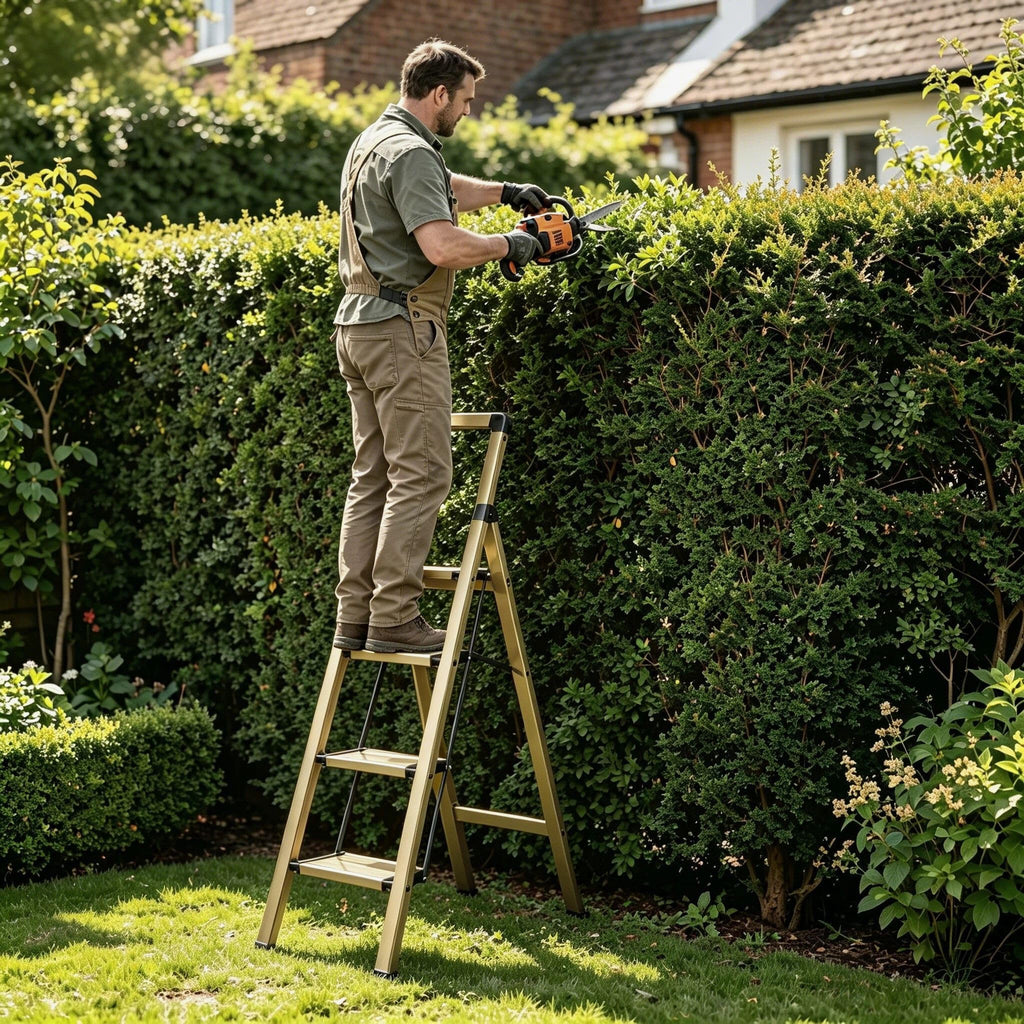4 Step Aluminum Folding Ladder C856061