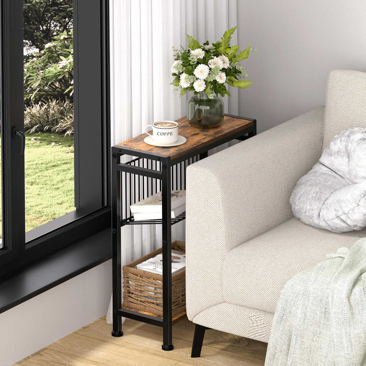 3-Tier Narrow Side Table Set of 2 K54038