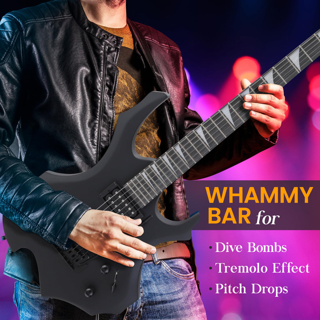 Black Electric Guitar with Amplifier Kit A2056