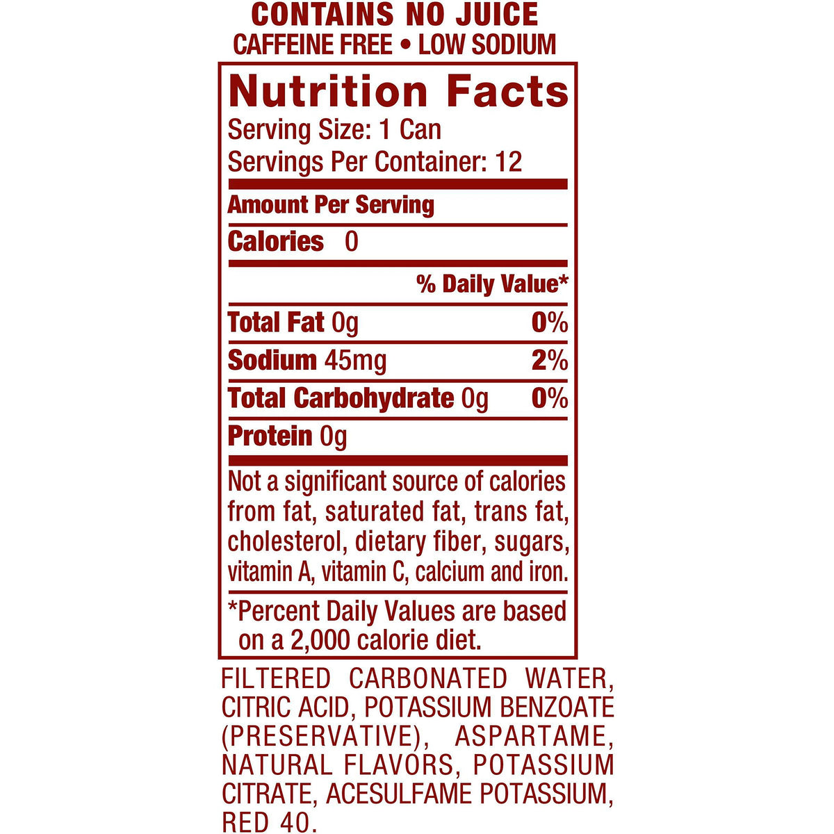 Diet Cherry Lemon Lime Soda, 12 Fl Oz (Pack Of 12) X624710
